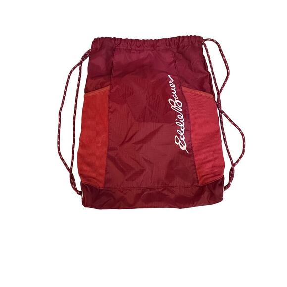 Eddie Bauer Red Unisex Stowaway String Pack - Picture 2 of 5